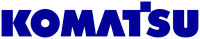 Логотип фирмы Komatsu в Магадане